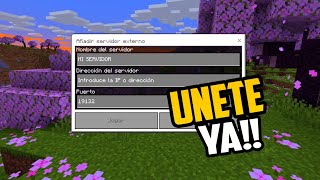 ✅ENTRA MI SERVIDOR SURVIVAL de MINECRAFT BEDROCK 120  MI SERVIDOR SURVIVAL de Minecraft pe 120 [upl. by Allisurd810]