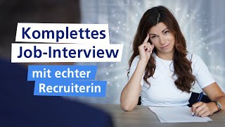 Das Vorstellungsgespräch BEISPIELDIALOG in voller Länge 🚀 I Traumjob [upl. by Eiralam]