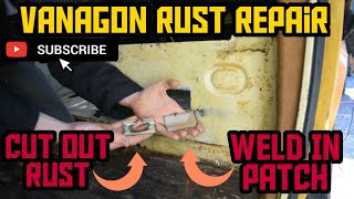 Vanagon T3 T25 Rust Repair  Easy DIY Cut amp Weld PT2 [upl. by Karas753]