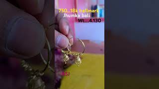 75018kjhumka bali wt4130 song gold jewellery RSJ [upl. by Innek]