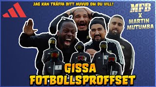 JAG KAN TRÄFFA DITT HUVUD OM DU VILL GISSA FOTBOLLSPROFFSET [upl. by Sheryle258]