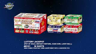 LOTTERY JACKPOTPOT OF GOLD INSTANT FORTUNE CASH COW LUCKY BALL 30 SHOTS M5101 [upl. by Vere202]