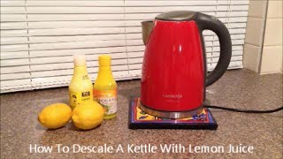 How To Descale A Kettle With Lemon Juice [upl. by Eittik]