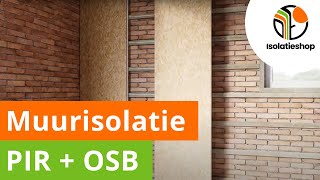 Zelf een buitenmuur isoleren van binnenuit  muur isolatie met PIROSB  De Isolatieshop [upl. by Onitsuaf640]