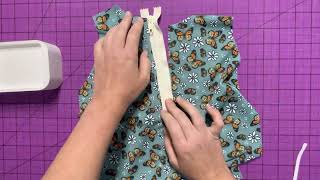 How to sew a zipper onto a swimsuit [upl. by Alyehs647]