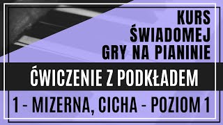 Część 4 Lekcja 1b  Mizerna cicha stajenka licha  poziom 1  ćwiczenie z akompaniamentem [upl. by Aleek]