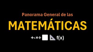 1 MATEMÁTICAS Panorama General [upl. by Swayne]