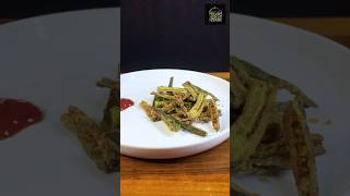 Okra chips snack￼ බන්ඩක්කා චිප්ස්👌😍🍟shorts short trending [upl. by Nerhe]