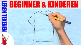 Tshirt tekenen in 50s  Leren tekenen voor beginners en kinderen ★ Deel 31 [upl. by Edak801]