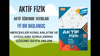 AKTİF FİZİK TYT MERCEKLER KONU ANLATIM VE UYGULAMA SORULARININ ÇÖZÜMLERİ SAYFA 283298 [upl. by Nesnaj23]