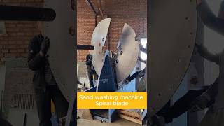 Sand washing machine spiral balde making spiralbladeforming spiralblade augerblademachine auger [upl. by Joon]