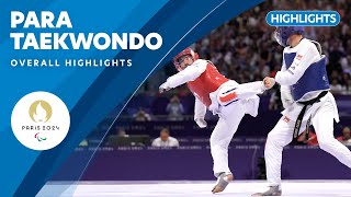 Para Taekwondo Highlights  Paris 2024 Paralympic Games ❤️💙💚 [upl. by Gefell]