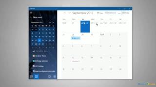 Using the Calendar in Windows 10 [upl. by Camel]