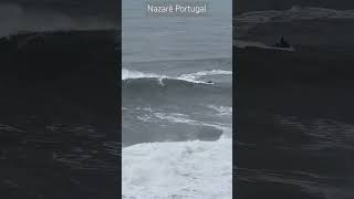 Nazaré Portugal Nazare portugal surf surfing surfers surfcasting waves lisbon youtubeshorts [upl. by Carolan]