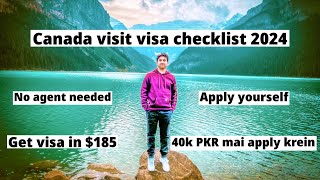 Canada Visit Visa in 2024 Complete Checklist 🇨🇦 [upl. by Afesoj]