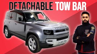 The Ultimate Towing Vehicle  New Land Rover Defender 110 Detachable Tow Bar [upl. by Sitto]