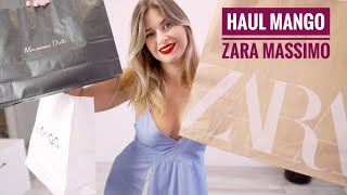 HAUL MANGO ZARA MASSIMODUTTTI 💗 ️ME PRUEBO TODO  2023 [upl. by Ahsekram]