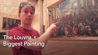 TOM SCOTT and biggest painting in the LOUVRE MUSEUM  Google Arts amp Culture [upl. by Adlemi]