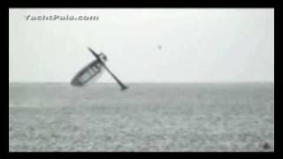 SailRocket boat crash at record speed [upl. by Sorci]