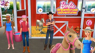 Barbie Dreamhouse Adventures  New Update The Stables Farm Outfits Care amp Play with all new Horses [upl. by Harts]