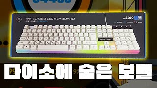 5000원짜리 다이소 키보드는 과연 성능이 어떨까  다이소 키보드 리뷰 [upl. by Aerdnahc]