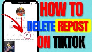 How to Delete Repost On TikTok 2024 [upl. by Rinum507]