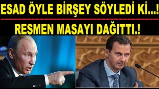 RESMEN MASAYI DAĞITTI ESAD ÖYLE BİR AÇIKLAMA YAPTI Kİ [upl. by Idisahc832]