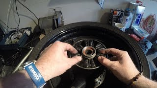 How to change the Rear Wheel Hub Damper of your Motorcycle  wheel change [upl. by Laemsi975]