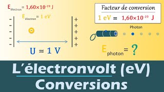 Lélectronvolt eV et ses conversions  Physique Chimie  Lycée [upl. by Elumas900]