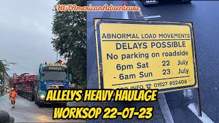 Allelys Heavy Haulage Worksop 22  07  23 [upl. by Linneman]