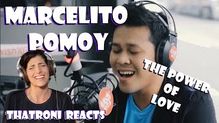 Reacting to Marcelito Pomoy The power of love HOW [upl. by Helbonnah]