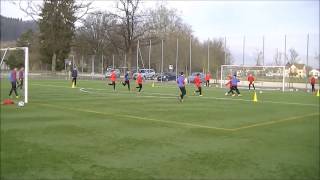 Fußballtraining Handlungsschnelligkeit und Umschaltverhalten [upl. by Kumler]