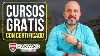 📚Los Mejores CURSOS GRATIS ONLINE con CERTIFICADO de Harvard MIT… 100 EN ESPAÑOL [upl. by Cuttler]