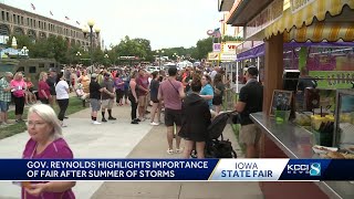 State Fair opening ceremony Gov Reynolds highlights importance of fair after summer storms [upl. by Alonzo565]