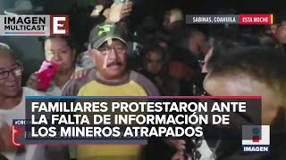 Mineros quedan atrapados en pozo de carbón en Coahuila [upl. by Necyrb]