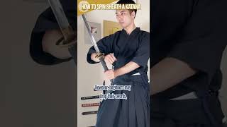 How to Spin Sheath a Katana Shorts [upl. by Braca]