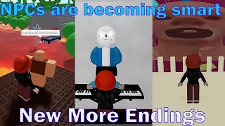 New More Endings NPCs are becoming smartpart 3 Roblox Full Gameplay [upl. by Niamor]