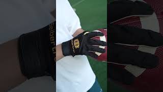 The gloves are decent good for catching and the knuckles are padded decent to protect from injuries [upl. by Gibby502]