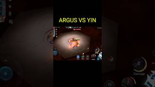 BOSS ARGUS VS YIN 🤡 ARGUS Shorts MLBB mobilelegends [upl. by Ecyor]