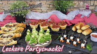 5 Schnelle PartySnacks Leckeres Fingerfood zu Festlichkeiten [upl. by Allveta]