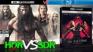 The Northman 2022 HDR ANALYSIS 4K UHD Blu Ray vs 1080p BD SDR 100nits TRUEDIFFERENCE WATCHINHDR [upl. by Blakely9]