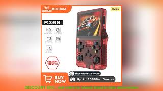 BOYHOM NEW R36S Retro Video Game Console Linux Sys [upl. by Earlene]