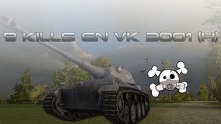 World of Tanks 9 kills Médaille de RadleyWalters en VK 3001 H [upl. by Raffin]