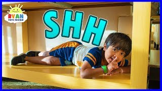 Best Hiding Spot in Disney Hotel  Hide and Seek Pretend Play with Ryan [upl. by Siraved]