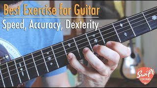 Guitar Exercise for Speed Accuracy and Dexterity  Major Scale in 3rds Warmup [upl. by Renado]