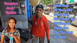 This 74 Year Old Filipina Has Been Cleaning Up Walking Street Every Day For The Past 13 Years [upl. by Eolhc]