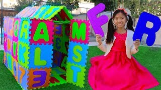 ABC Playhouse Song  Wendy Pretend Play w ABCs Toys amp Learns the Alphabet Nursery Rhymes Songs [upl. by Rodama]