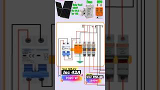 PV Combiner Box Connection With SPD shorts pv combinerbox solarsystem [upl. by Gross606]