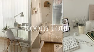 Room Tour 2022  white room Aesthetic Self interior Cozy  Indonesia [upl. by Philander850]