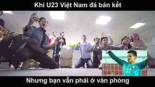 CẢM XÚC KHI XEM ĐỘI TUYỂN U23 VIỆT NAM  REACTION U23 VIETNAM [upl. by Llorrad]